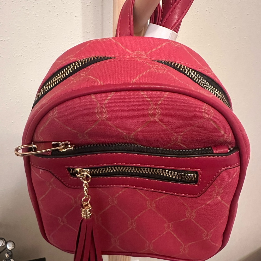 Small new red backpack —reposh 7” x 9”